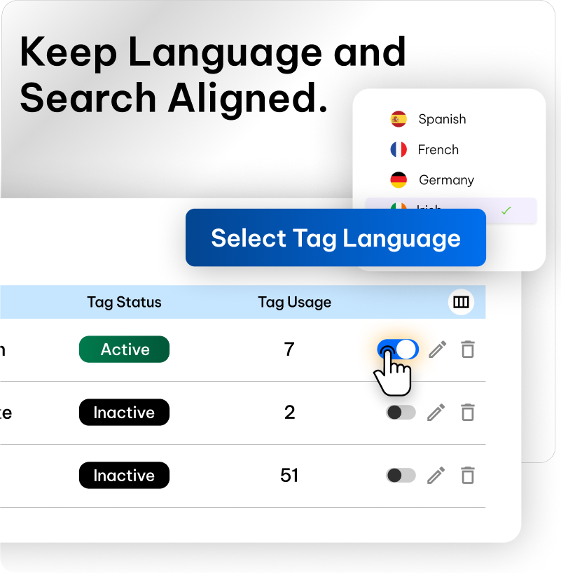 CaseFox's standardized tagging feature for faster, accurate results
