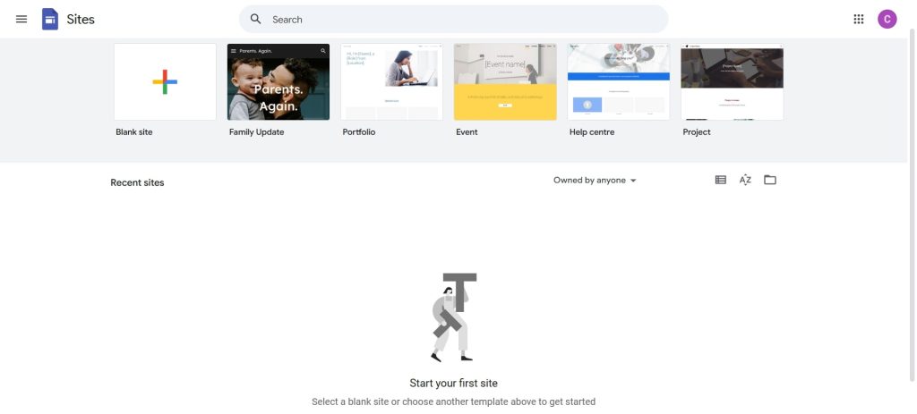 Google Sites website builder