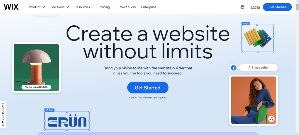 Wix website builder